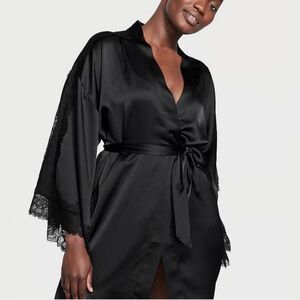 Victoria Secret Lace Trim Robe